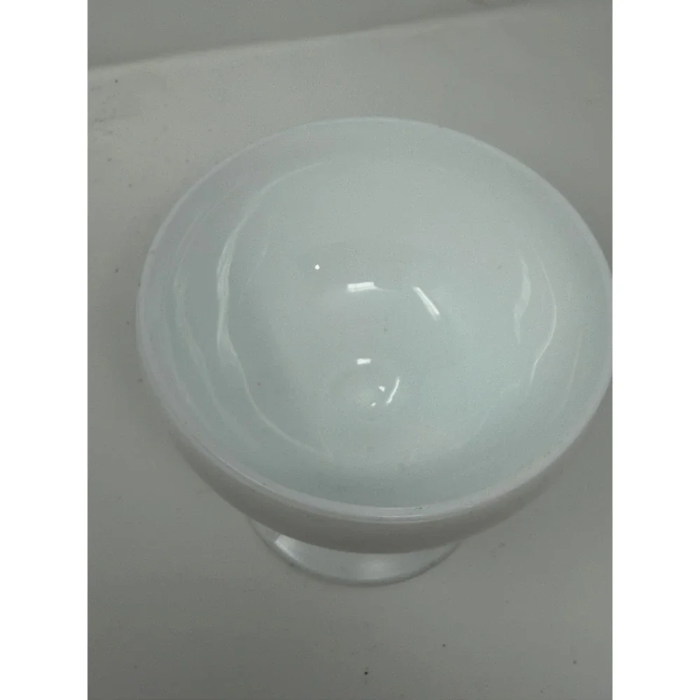 Indiana Glass Milk Glass Candy Box with Cover White Beaded Pedestal Dish Vintage